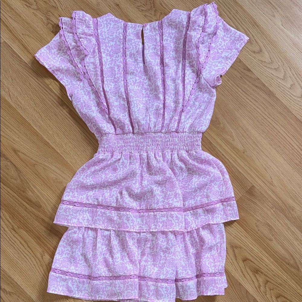 Pink Ruffled Kids Dress - Picture 7 of 9